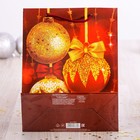 Пакет ламинированный вертикальный «Новогодние шары», 18 × 23 × 8 см - Фото 3