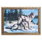 Гобеленовая картина "Волки перед охотой" 44*64 см - Фото 1