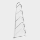 Подвеска под крышки на 5 предметов, 39×18×6 см, цвет хром - Фото 2