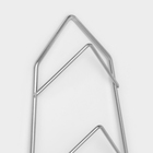 Подвеска под крышки на 5 предметов, 39×18×6 см, цвет хром - Фото 4