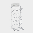 Подставка под крышки вертикальная, 5 ярусов 15×16×36 см, цвет хром - Фото 5