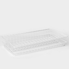 Сушилка для посуды с поддоном для шкафа 50 см, 46.5×26.5 см, белая - Фото 2