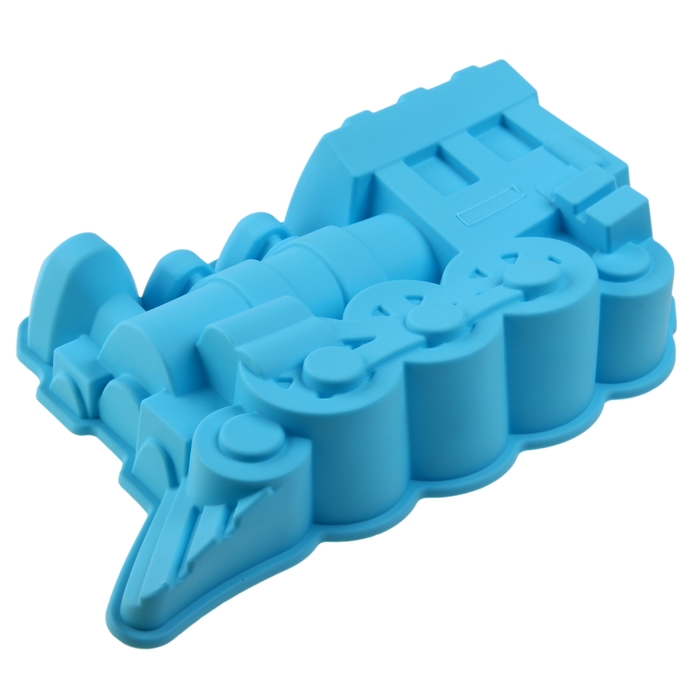 Форма силиконовая для выпечки «Паровоз», 31×15×7 см, цвет МИКС - Фото 1