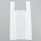 Пакет "Белый" полиэтиленовый, майка, 38 х 70 см, 13 мкм - фото 319848740