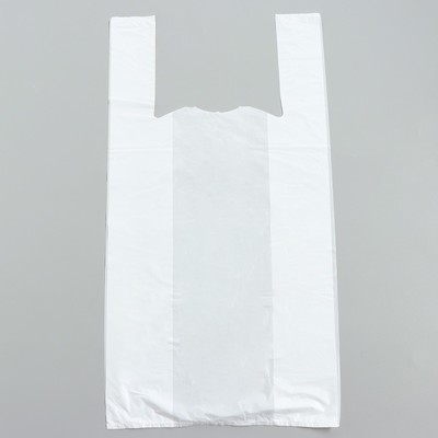 Пакет «Белый» полиэтиленовый, майка, 38×70 см, 13 мкм