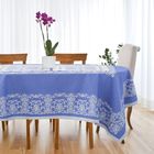 Столовый набор "Этель" (скатерть 150х300 см, салфетки 45х45 см - 12 шт.) цвет синий, хл. с ВМГО - Фото 7