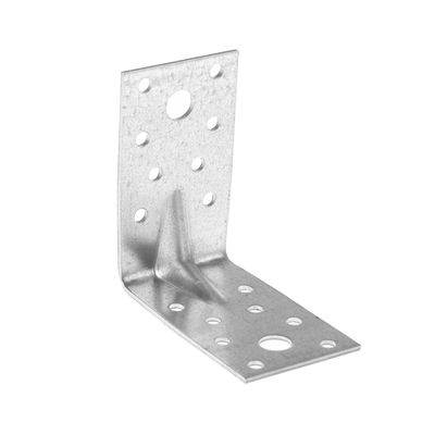 Уголок крепежный усиленный ТУНДРА krep, 70×70×40×2 мм