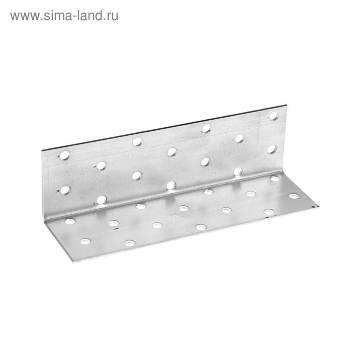 Уголок крепежный равносторонний ТУНДРА krep, 40×40×140×2 мм, в упаковке 50 шт. - Фото 1