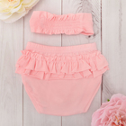 Набор для девочки: трусы и повязка на голову Крошка Я, цвет розовый, рост 68-74 (24-26), 6-9 мес. - Фото 2