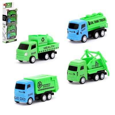 Машина инерционная «Городские спецслужбы», набор 4 шт