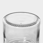 Банка для хранения Доляна «Премиум», 350 мл, 10×8 см, с металлической крышкой, стекло - Фото 4