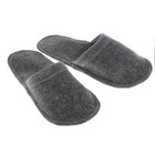 Тапочки для бани, полиэфир, шерсть, серые, «Добропаровъ» - Фото 3