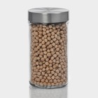 Банка для сыпучих Доляна «Премиум», 550 мл, 15×8 см, с металлической крышкой, стекло, прозрачная - Фото 4