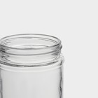 Банка для сыпучих Доляна «Премиум», 550 мл, 15×8 см, с металлической крышкой, стекло, прозрачная - Фото 6