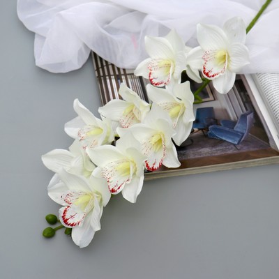 Цветы искусственные "Орхидея амабилис" 90 см, белый