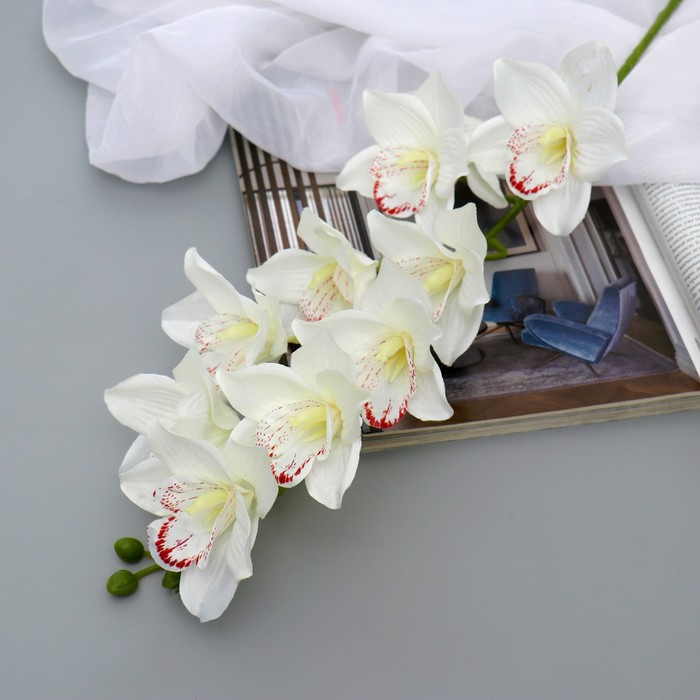 Цветы искусственные "Орхидея амабилис" 90 см, белый - Фото 1