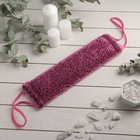 Мочалка-лента для тела банная однотонная 38×11 см, цвет МИКС - Фото 2