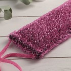 Мочалка-лента для тела банная однотонная 38×11 см, цвет МИКС - Фото 3