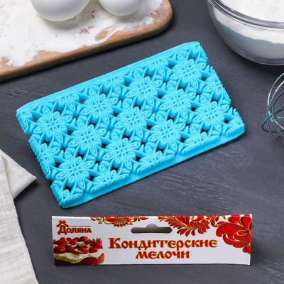 Печать для марципана и теста Доляна «Узор», 15×8 см