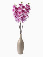 Цветы искусственные «Орхидея Тигровая», h=90 см, бело-сиреневые 2337943