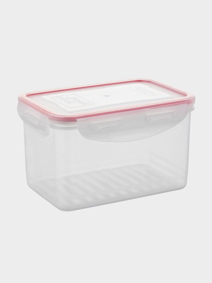 Контейнер пищевой Good & Good, 1 л, с герметичной крышкой, пластик, прозрачный - Фото 1