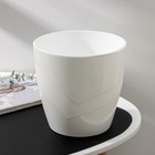 Кашпо для цветов со вставкой «Грация», 4.5 л, белое - Фото 1