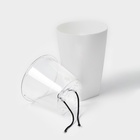 Кашпо для цветов со вставкой Plast-Avenue «Грейс», 1.4 л (800 мл), пластик, белое - Фото 4