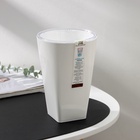 Кашпо для цветов со вставкой Plast-Avenue «Грейс», 1.4 л (800 мл), пластик, белое - Фото 9