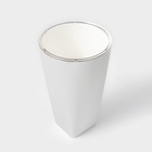 Кашпо для цветов со вставкой Plast-Avenue «Грейс», 2.7 л (1.5 л), пластик, белое - Фото 3