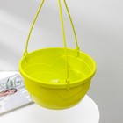 Кашпо для цветов подвесное с прикорневым поливом «Мальва», 4.7 л, цвет фисташковый - Фото 5