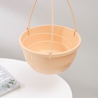Кашпо для цветов подвесное с прикорневым поливом «Мальва» 4.7 л, цвет кремовый - Фото 5