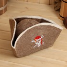 Шапка для бани "Пират" с вышивкой - Фото 3