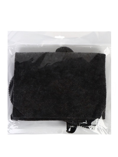 Набор для бани, 3 предмета: шапка, рукавица, коврик, серый, «Добропаровъ»