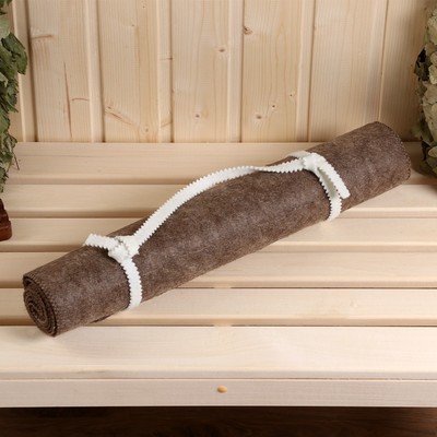 Коврик - лежак для бани и сауны, 150×50 см, войлок, тёмный, «Добропаровъ»