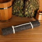 Коврик - лежак для бани и сауны, 150×50 см, войлок, тёмный, «Добропаровъ» - Фото 9