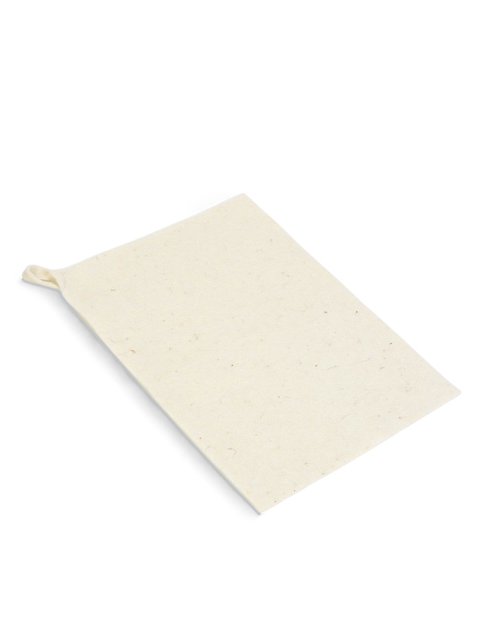 Коврик - сидушка для бани и сауны «Классический», 40×30 см, 70% полиэфир, 30% шерсть, белый, «Добропаровъ» - Фото 1