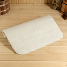 Лежак для бани "Классический", войлок, белый, 150х50см - фото 17403231