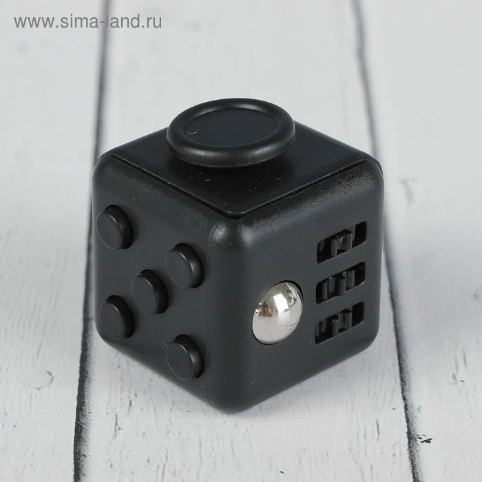 Кубик-антистресс, цвет чёрный - Фото 1