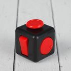 Кубик-антистресс, красные кнопки, цвет чёрный - Фото 2