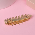 Заколка - автомат для волос «Либерти», веточка, 8.8 см, золото - Фото 4