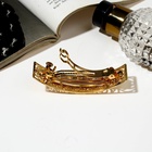 Заколка - автомат для волос «Либерти», розы, 8.3 см, золото (комплект 2 шт) - фото 52988189