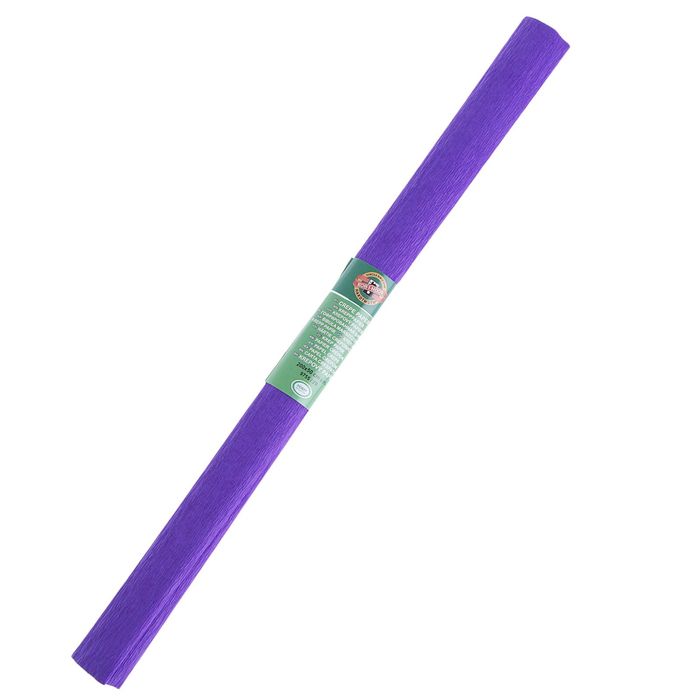Бумага креповая поделочная гофро Koh-I-Noor 50 x 200 см 9755/29 фиолетовая темная, в рулоне - фото 8569683