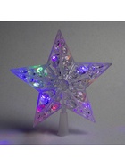 Светодиодная верхушка на ёлку «Звезда белая», 22 см, 15 LED, 220 В, свечение мульти 2314969 - фото 16949809