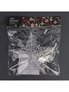 Светодиодная верхушка на ёлку «Звезда белая», 22 см, 15 LED, 220 В, свечение мульти - Фото 8