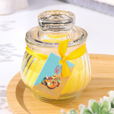 Ароматическая свеча в банке «Горшочек», 9×7.5 см, фруктовая