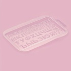 Форма для шоколада «Алфавит», 21.5×14.4 см, прозрачная - Фото 2