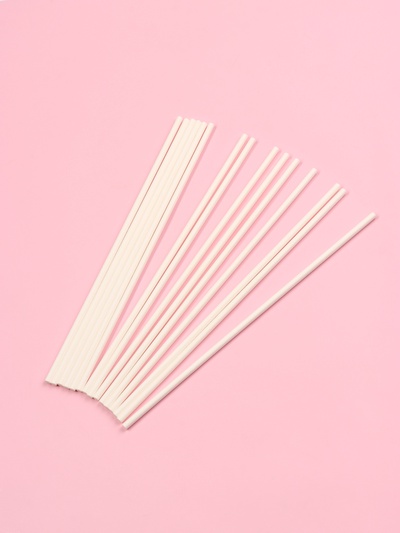 Палочки для кондитерских изделий Доляна, d=0.4 см, 20 см, набор 50 шт., бумага, белые