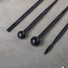 Стеки для моделирования кондитерских украшений Доляна, набор 4 шт., 16 см, пластик, чёрные - Фото 2