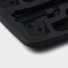 Форма для шоколада Доляна «Пистолет», силикон, 18.7×13.4 см, 6 ячеек (7.5×5.1 см), тёмно-серая - Фото 3