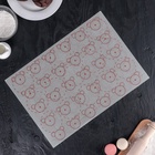 Коврик для выпечки армированный «Макарун. Ушки», силикон, 42×29.5 см - Фото 5